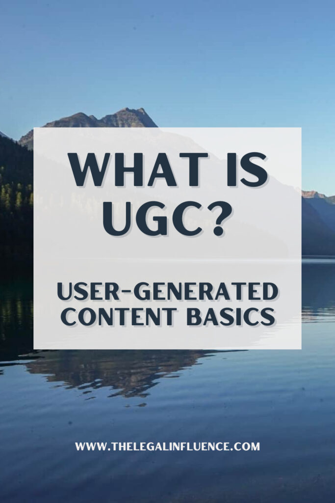 Pinterest pin that says what is UGC.