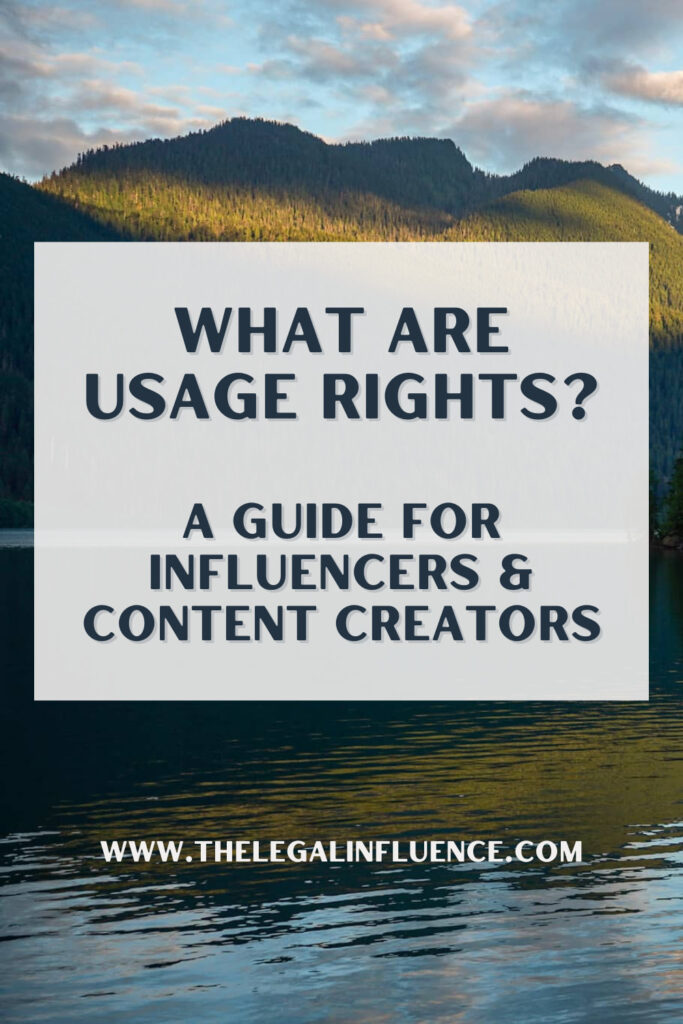 What are usage rights? A guide for influencers and content creators.